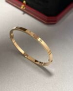 Cartier bracelet narrow version without diamonds high-end version 1:1 - Image 5