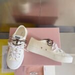 miumiu casual canvas sole thickness 3cm advanced version 35-41 - Image 5