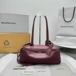 Balenciaga Carrie series bowling bag advanced version 1:1 size 35.8×18.7×16.5cm