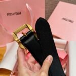 miumiu belt premium version genuine leather material width 3.5mm - Image 4