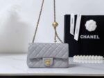 Chanel new small golden ball mini light gray bag top quality1：1 size 13x20x7cm