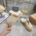 UGG autumn and winter wool slippers casual closed toe slippers advanced version - Image 12