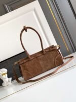 PRADA LuxSoft suede handbag premium version size 32×15.5x12cm - Image 8