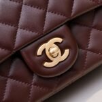 Chanel new reddish-brown small golden ball bag high-end version - Image 6