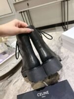 Celine latest autumn and winter catwalk Martin shoes, high-end leather material - Image 4