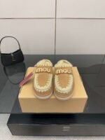 MOU New autumn and winter Jinkou thick-soled wool slippers with wool lining - Image 12