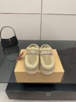 MOU New autumn and winter Jinkou thick-soled wool slippers with wool lining - Image 11