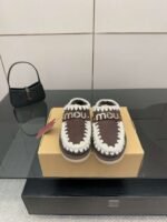 MOU New autumn and winter Jinkou thick-soled wool slippers with wool lining - Image 10