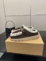 MOU New autumn and winter Jinkou thick-soled wool slippers with wool lining - Image 9