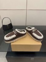 MOU New autumn and winter Jinkou thick-soled wool slippers with wool lining - Image 7