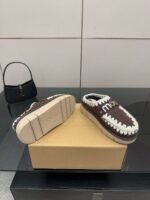 MOU New autumn and winter Jinkou thick-soled wool slippers with wool lining - Image 5