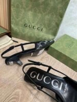 GUCCI crystal lace mesh high heels 4.5cm high - Image 8