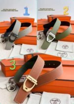 Hermes original leather belt 3.8cm