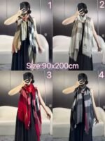 Burberry classic checked scarf 90*200cm