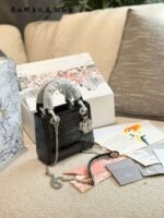 Dior handbag with crocodile leather texture - Image 2