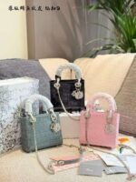 Dior handbag with crocodile leather texture - Image 12