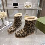 Gucci leopard print boots - Image 4