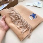 Burberry cashmere scarf, premium version, size 32x180cm - Image 9