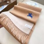 Burberry cashmere scarf, premium version, size 32x180cm - Image 8