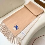 Burberry cashmere scarf, premium version, size 32x180cm - Image 7