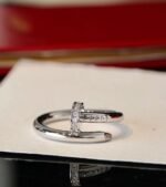 Cartier nail ring with diamonds at both ends – high-end version - Image 9