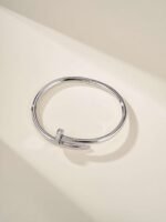 Cartier Nail Bracelet, chunky version with diamonds set at both ends, high-end version. - Image 13