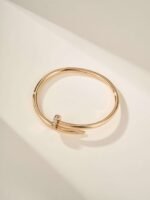 Cartier Nail Bracelet, chunky version with diamonds set at both ends, high-end version. - Image 12