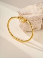 Cartier Nail Bracelet, chunky version with diamonds set at both ends, high-end version. - Image 11