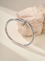 Cartier Nail Bracelet, chunky version with diamonds set at both ends, high-end version. - Image 10