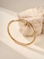 Cartier Nail Bracelet, chunky version with diamonds set at both ends, high-end version. - Image 9