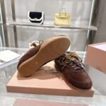 miumiu&New Balance New autumn/winter fleece-lined sneakers The lining is made of wool. - Image 11